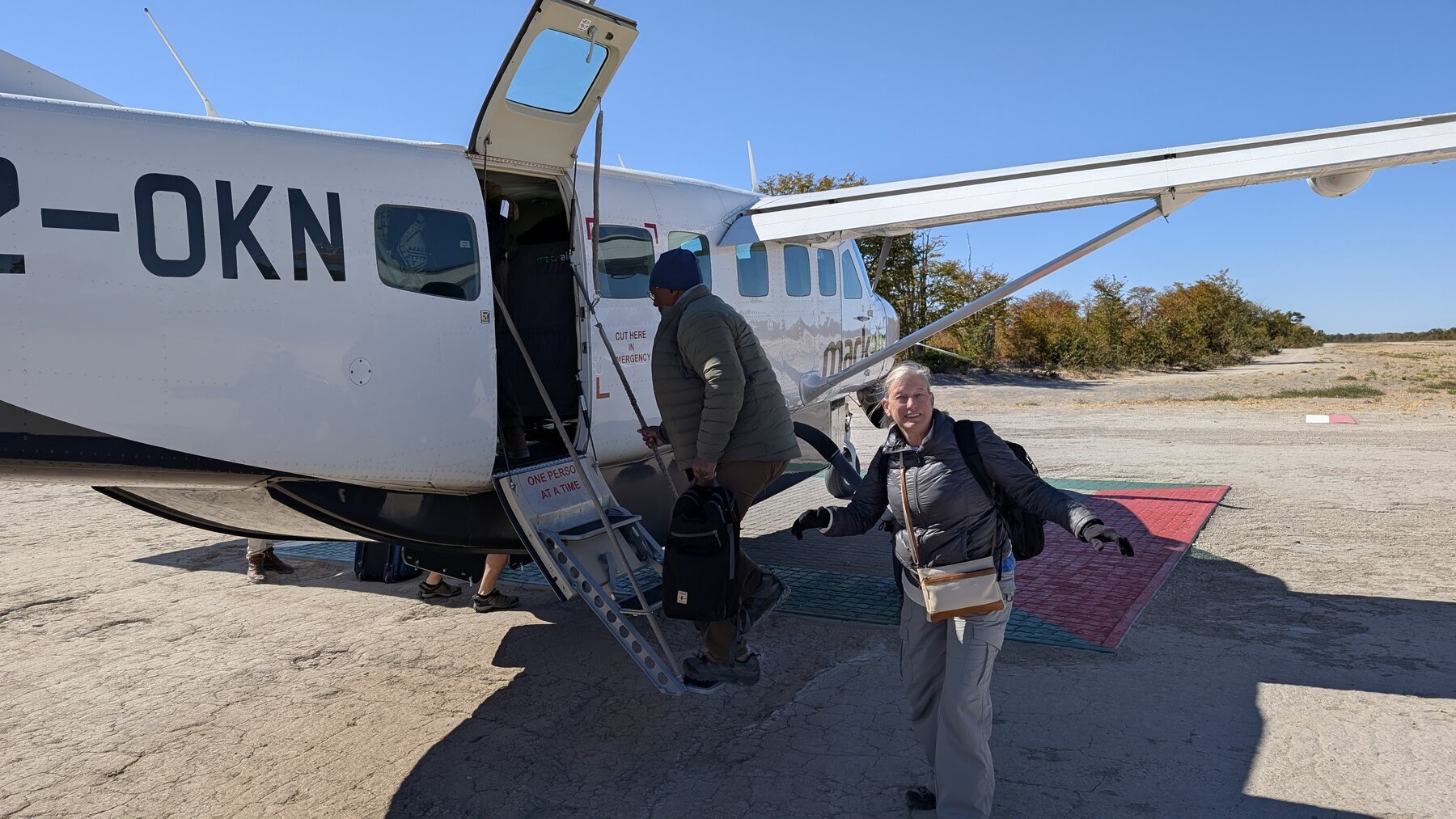 Visiting the Okavango Delta typically involves quite a few small planes.