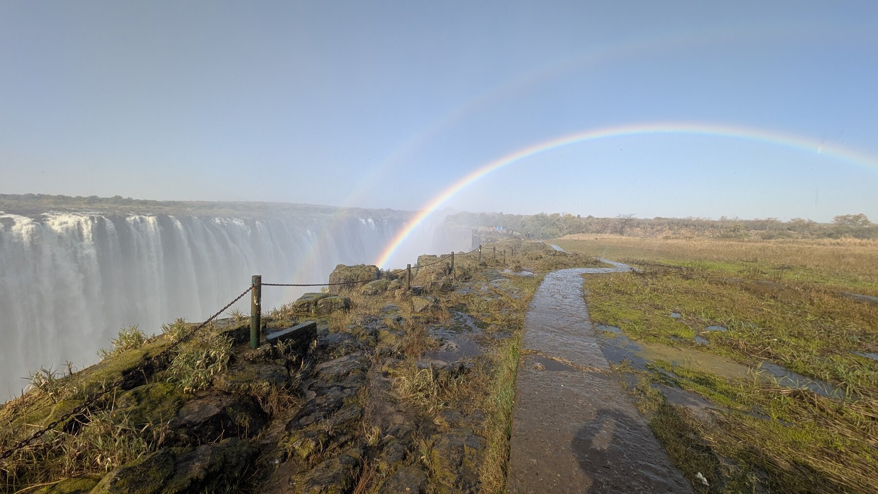 We could include 20 pictures just of the rainbows coming out of the falls. We were not at the highest water time of year (that's April, end of the rainy season), but I'm glad we saw it in August -- the waterfall was nearly invisible in many spots due to the mist, and evidently that's even more true at higher water.