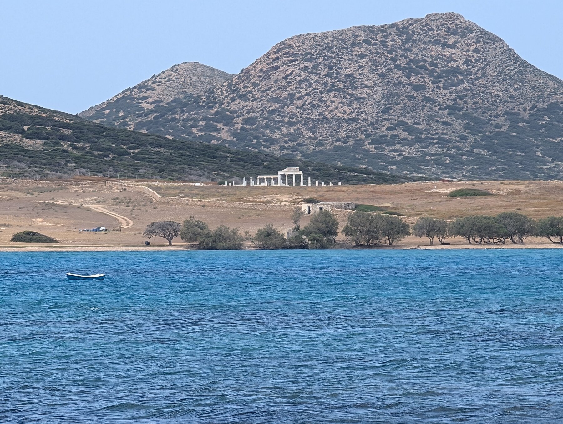 Despotiko, visible from Antiparos