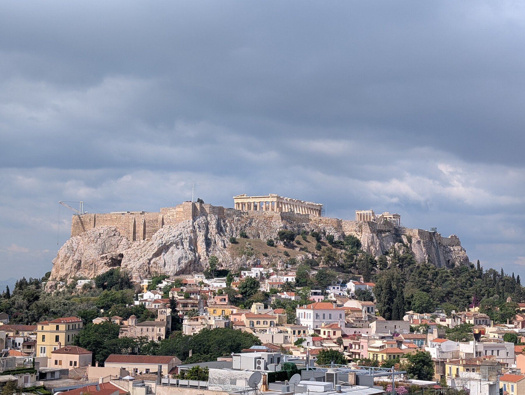 Parthenon from our hotel, day view