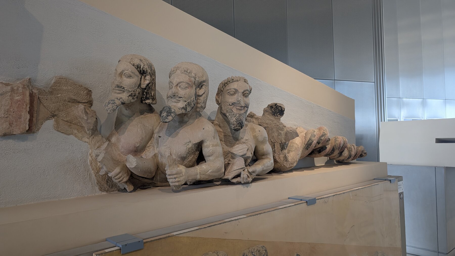 Sculptures from an earlier Acropolis temple