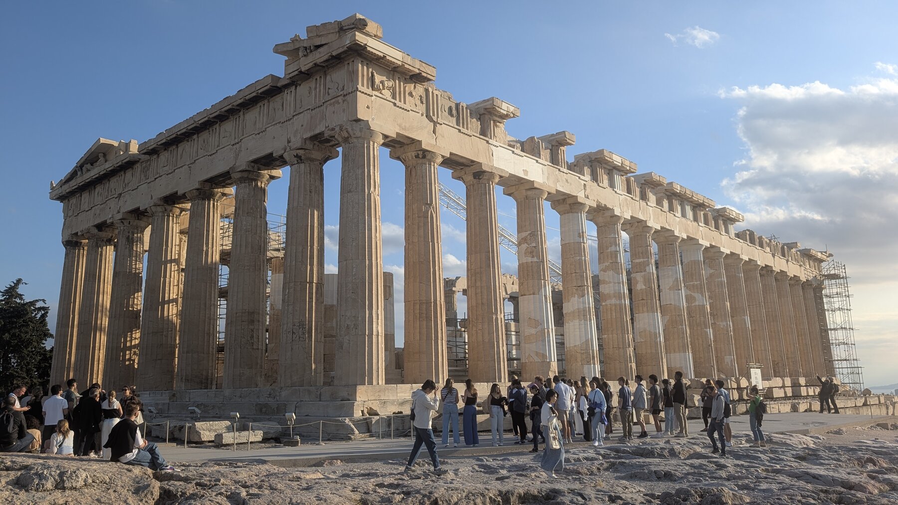 The East side of the Parthenon