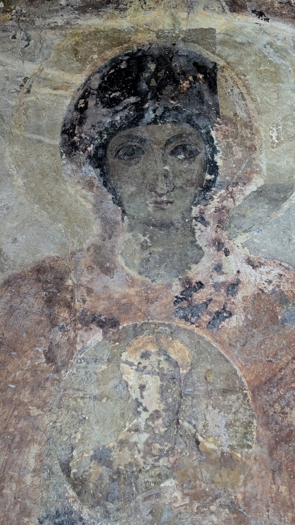 Ancient Fresco in Panagia Drossiani