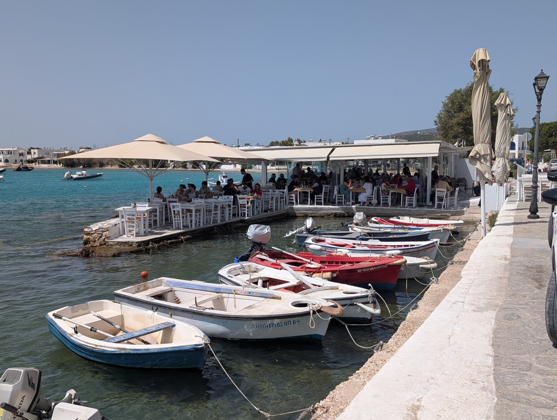 The small beach town of Aliki was a great lunch spot