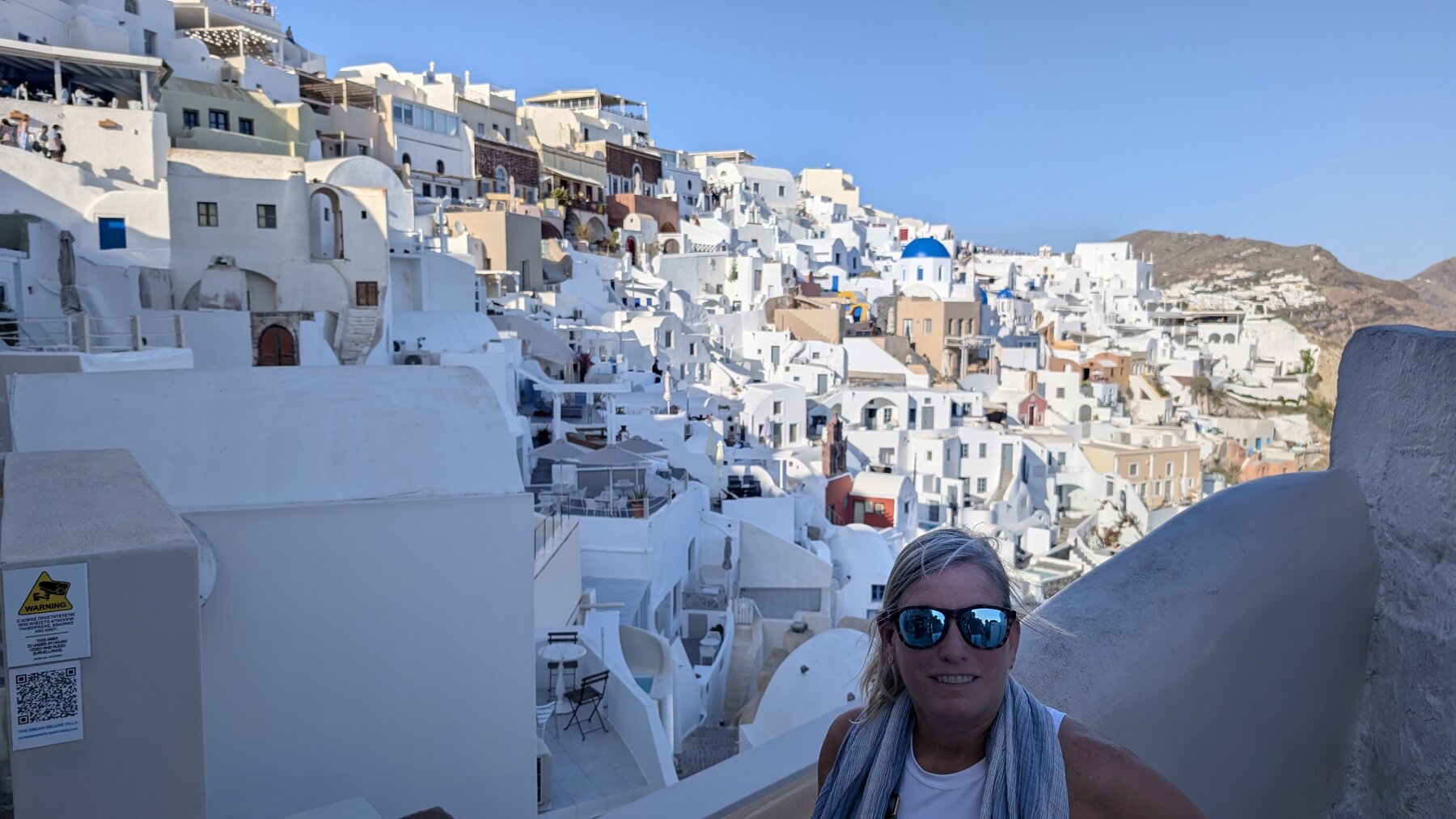 One of the classic views from near the Oia walking path