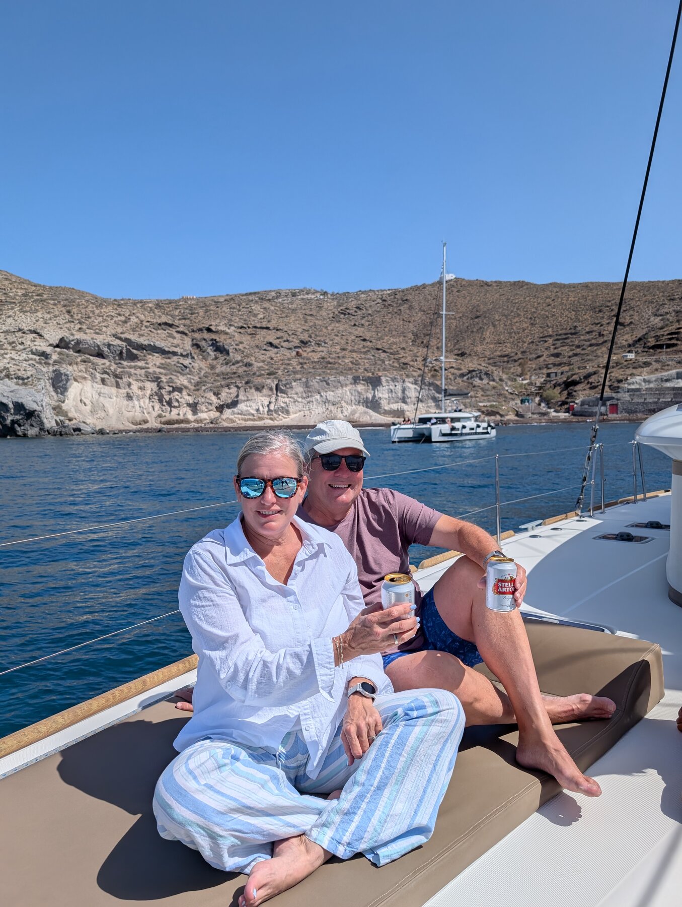 Enjoying the Spiridakos cruise