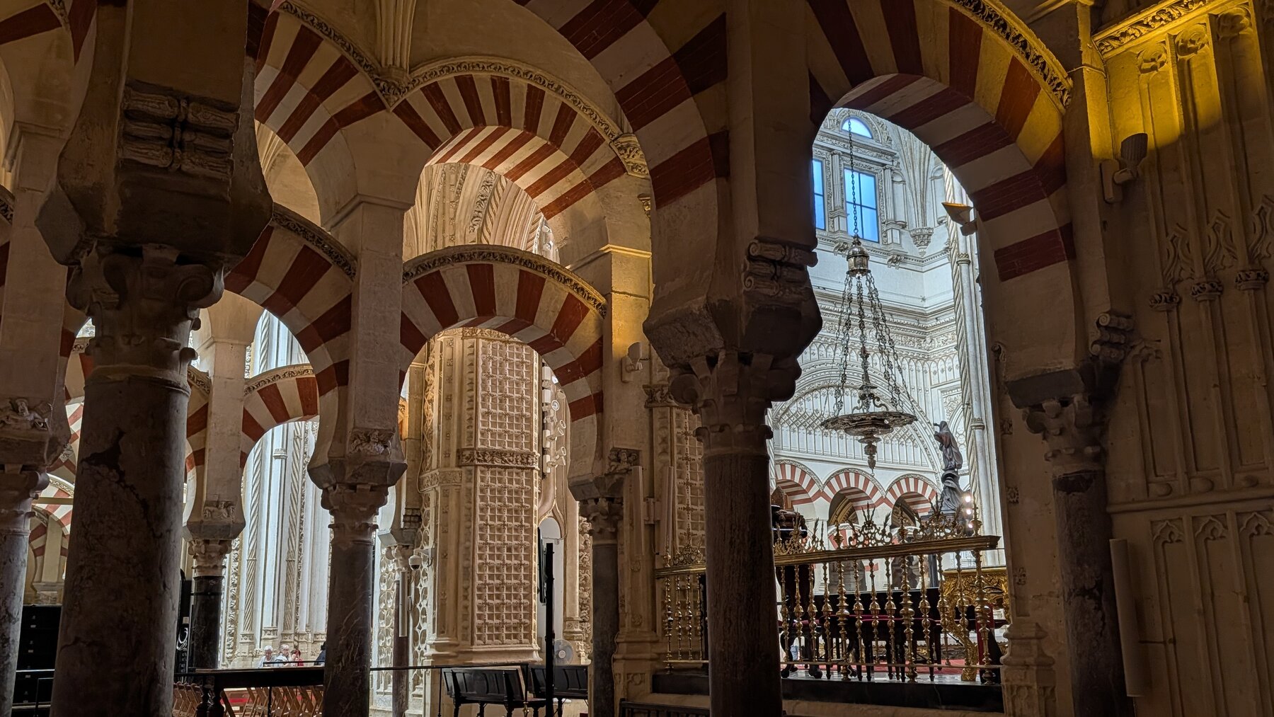 The architectural contrast