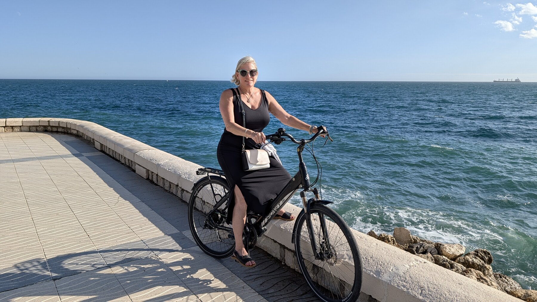 Bike ride along the coast, mid-70s in late October.