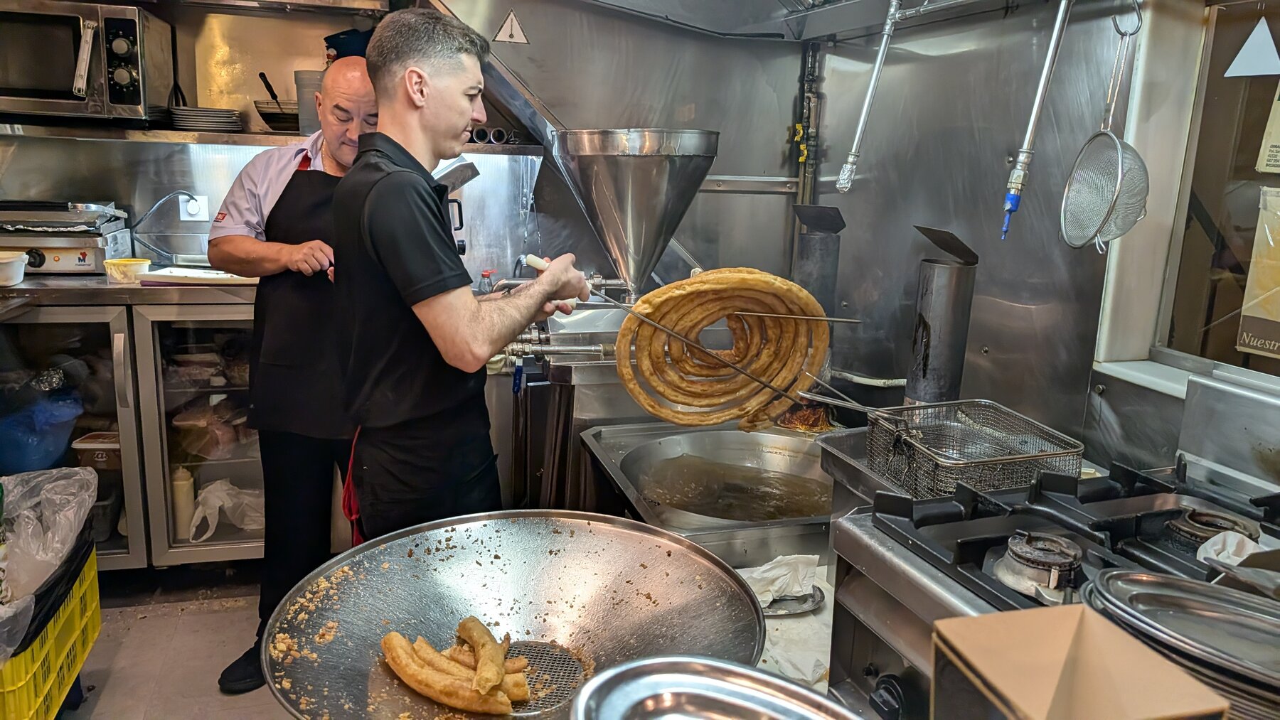 Bar El Comercio was opened in 1904 and makes fresh churros.