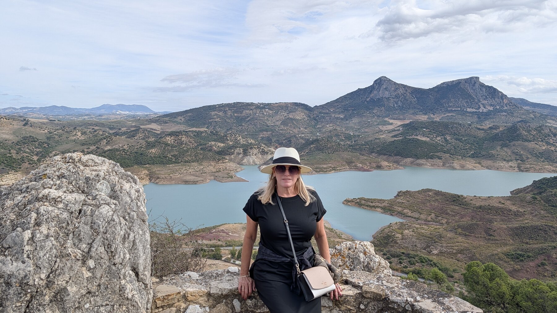 In nearby Zahara de la Sierra, we climbed the 13th-century Moorish castle. There are gorgeous views on the way up.